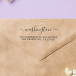 Vintage Calligraphy Return Address Rubber Stamp<br><div class="desc">Create your own custom Vintage Calligraphy Return Address Rubber Stamps using these templates by Cali Graphics. This rustic design features vintage calligraphy and type writer fonts with your custom name and return address.</div>