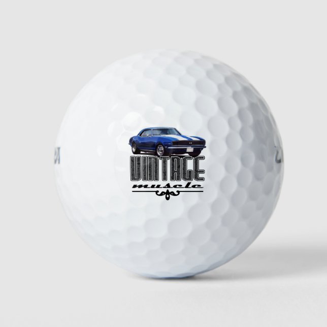 Vintage Camaro Muscle Golf Balls (Front)