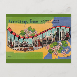 Vintage Cambridge MA Postcard