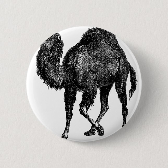 Vintage Camel 6 Cm Round Badge (Front)