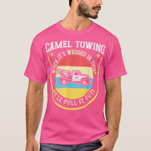 Vintage Camel Towing Humour Tow Truck 3116 T-Shirt
