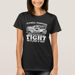 Vintage Camel Towing Humour Tow Truck T-Shirt
