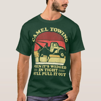 Vintage Camel Towing Humour Tow Truck  T-Shirt