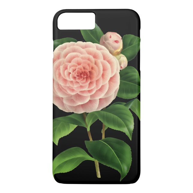 Vintage Camellia Blossom Botanical Case-Mate iPhone Case (Back)