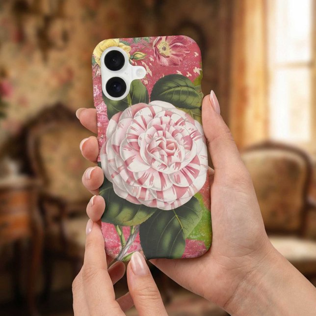 Vintage Camellia Collage Elegant Pink (Creator Uploaded)