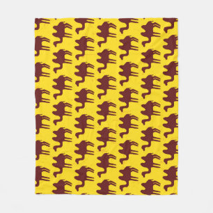 Vintage Camels: Desert Inspired Pattern. Fleece Blanket