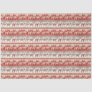 Vintage camels train print and camel pattern tissue paper