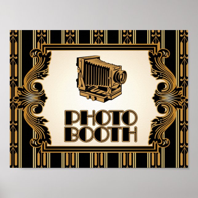 Vintage Camera 1920's Photo Booth Poster (Front)