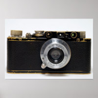 VINTAGE CAMERA 3 German Rangefinder 1932 - Poster