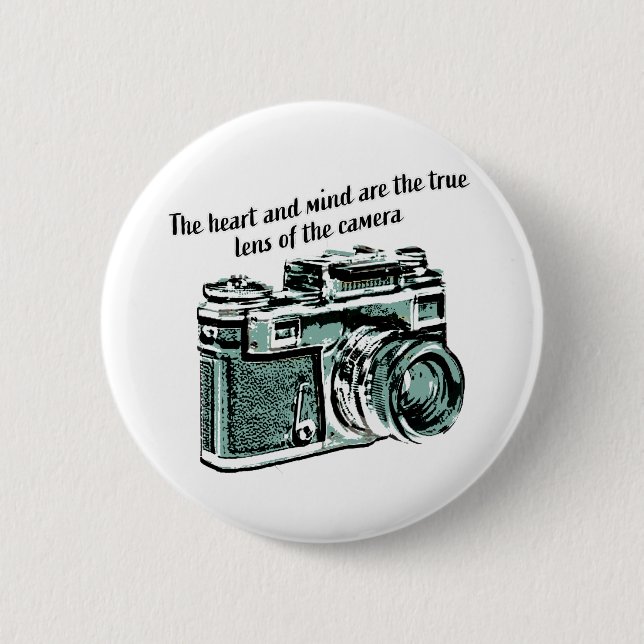 Vintage Camera 6 Cm Round Badge (Front)