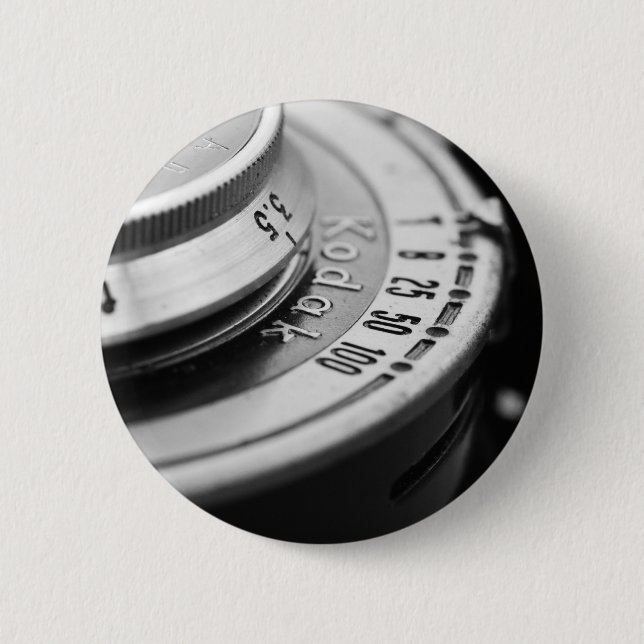 Vintage Camera 6 Cm Round Badge (Front)