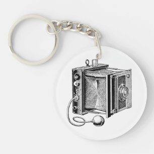 Vintage Camera - Antique Cameras Photography Key Ring