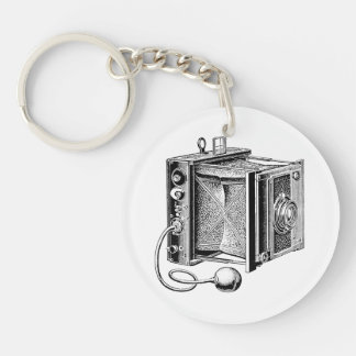 Vintage Camera - Antique Cameras Photography Key Ring