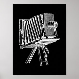 Vintage Camera - Antique Cameras Photography Retro Poster