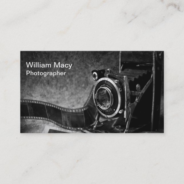 Vintage Camera Business Card (Front)