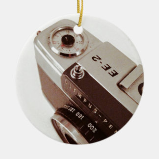 Vintage Camera Ceramic Tree Decoration