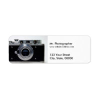 VINTAGE CAMERA Collection 01 Address Labels 1