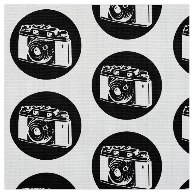 Vintage Camera Fabric (Swatch)