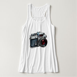 Vintage Camera Graphic T-Shirt – Retro Photography Singlet