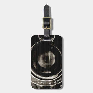 Vintage Camera Lens Luggage Tag
