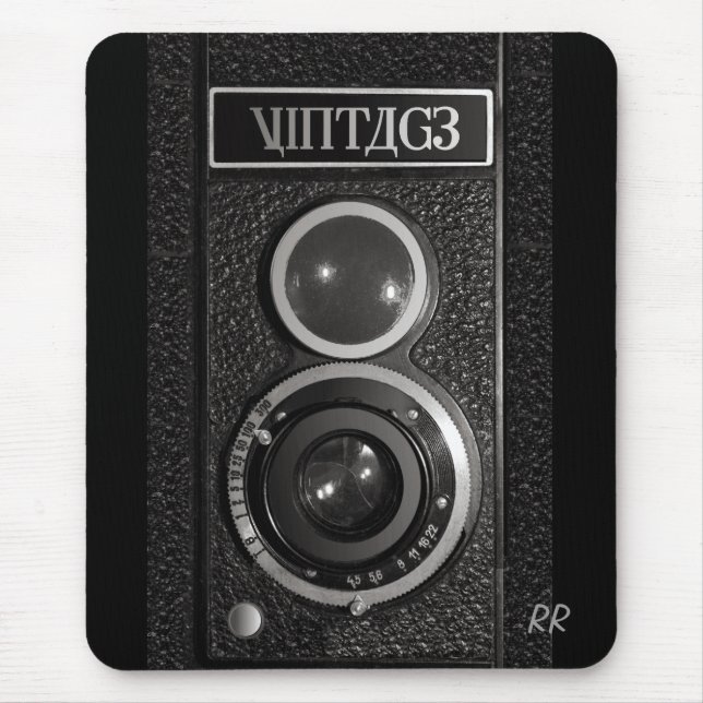 Vintage Camera Lens Mouse Mat (Front)