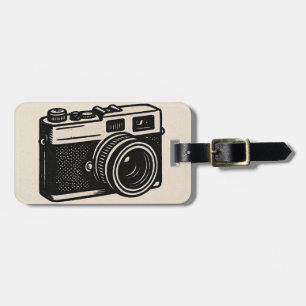 Vintage Camera Luggage Tag – Retro Photography Tra