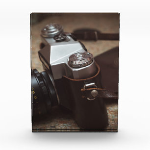 Vintage camera photo block