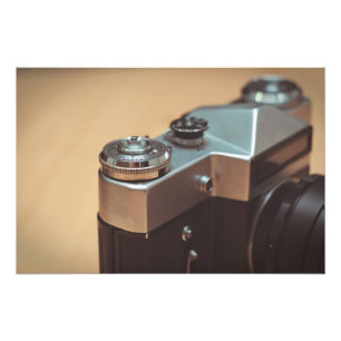 Vintage camera photo print