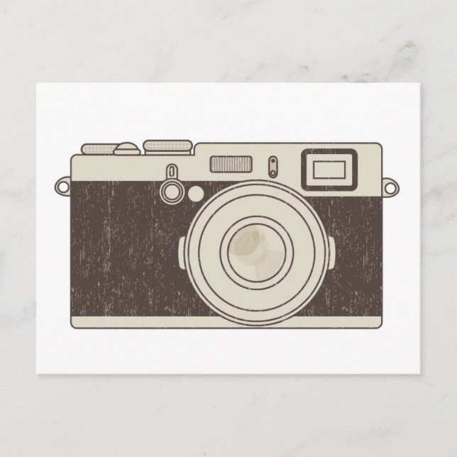 Vintage Camera Photography Postcard (Front)