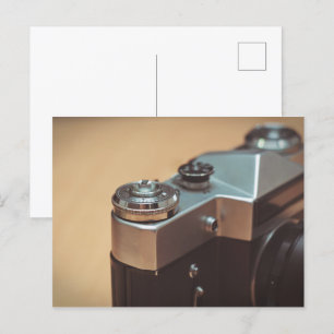 Vintage camera postcard