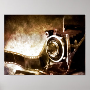 vintage camera  poster