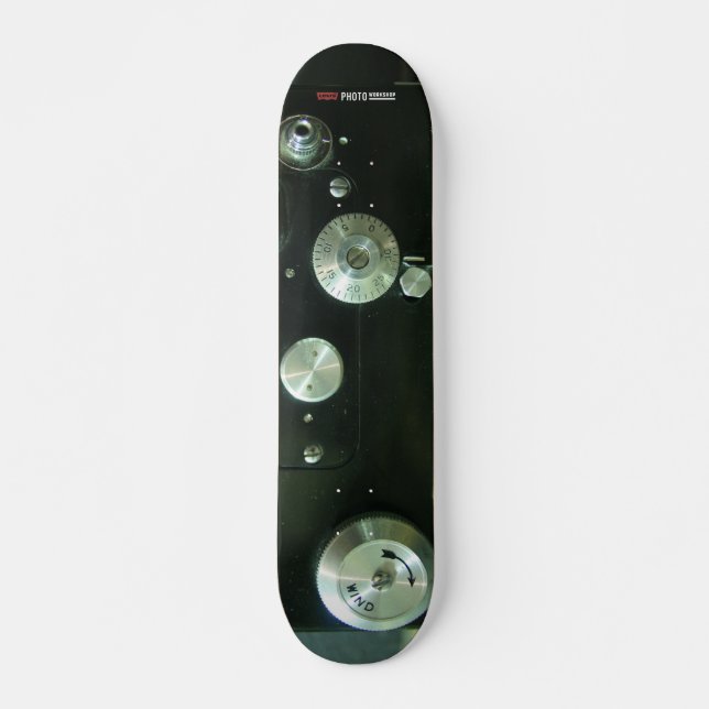 Vintage Camera Skateboard Deck (Front)