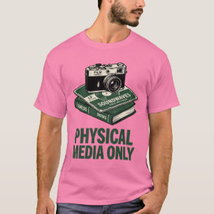 Vintage Camera Vinyl Record Shirt Physical Media
