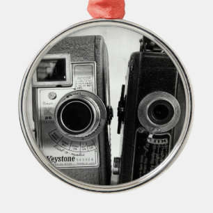 Vintage Cameras Metal Tree Decoration