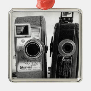 Vintage Cameras Metal Tree Decoration