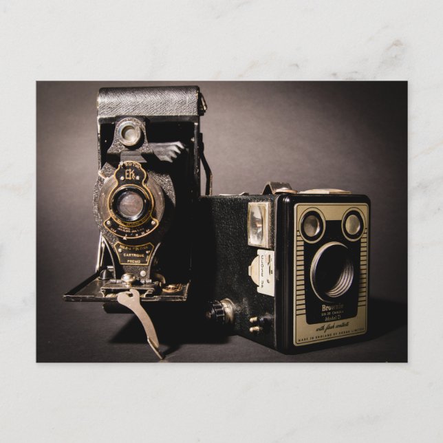 vintage cameras postcard (Front)