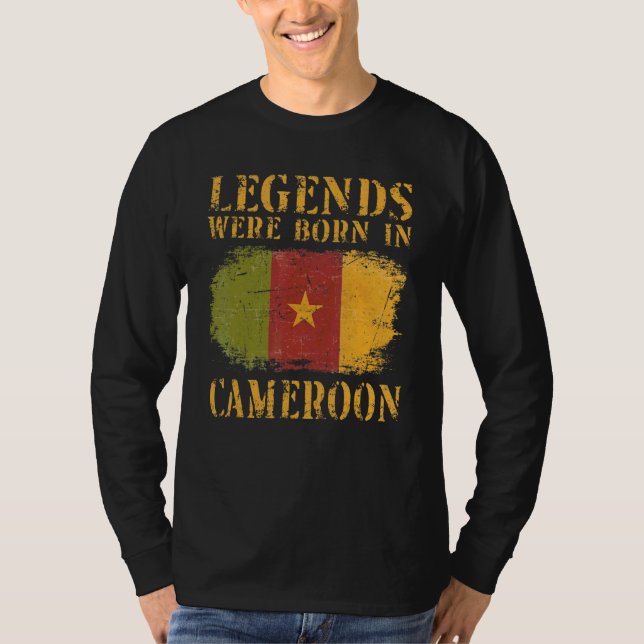 Vintage Cameroonian Flag Cameroon T-Shirt (Front)