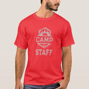 Vintage CAMP STAFF Est 2022 Winter Team Campground T-Shirt