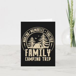 Vintage Camper Camp Family Camping Trip 2025 Match Card