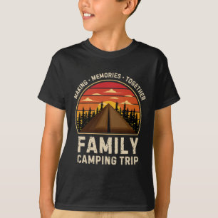 Vintage Camper Camp Family Camping Trip 2025 Match T-Shirt