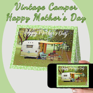Vintage Camper Happy Mother's Day Card