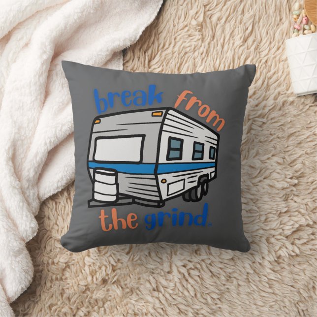 Vintage Camper Pillow (Blanket)