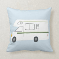 Vintage Camper RV Blue