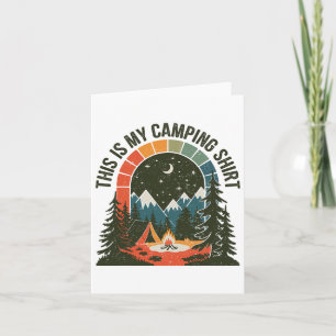 Vintage Camper This Is My Camping Hiking Clothes W Card