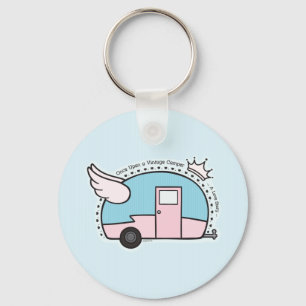 Vintage Camper Trailer Key Ring