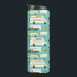 Vintage Campervan Vanlife Trailer Motorhome RV Thermal Tumbler<br><div class="desc">Cute vintage vans,  RVs,  campers,  motorhomes and trailers decorate this thermal container. Check my shop for more matching items for your kitchen and life.</div>