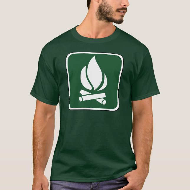 Vintage Campfire Sign T-Shirt (Front)