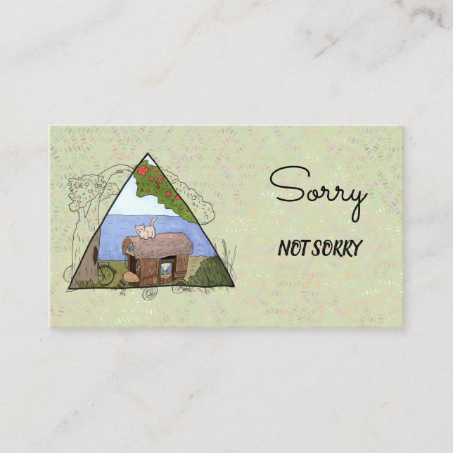 Vintage Camping Business Card (Front)