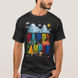 Vintage Camping Cute Happy Camper Women Men Kids T-Shirt