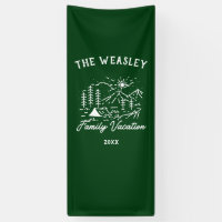 Vintage Camping Family Vacation Trip